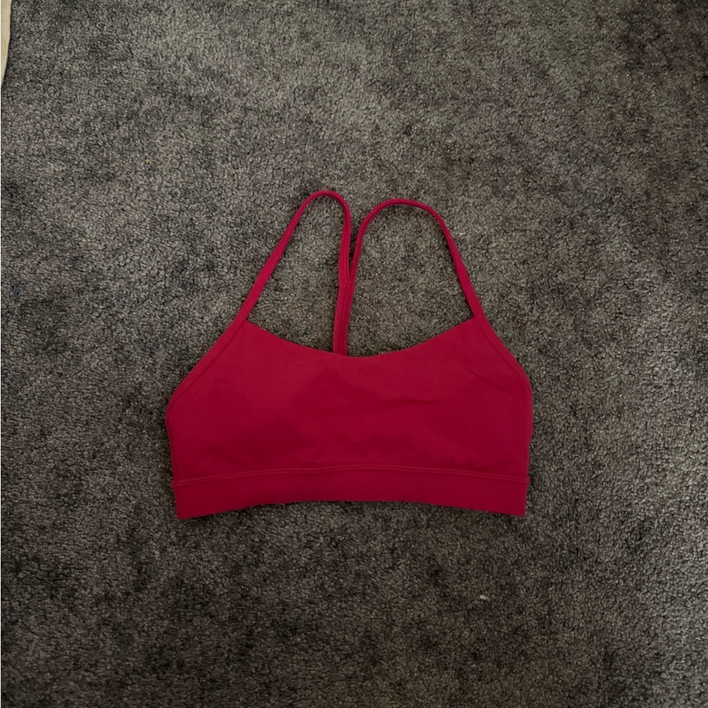 Lululemon Athletica Deep Red Sports Bra